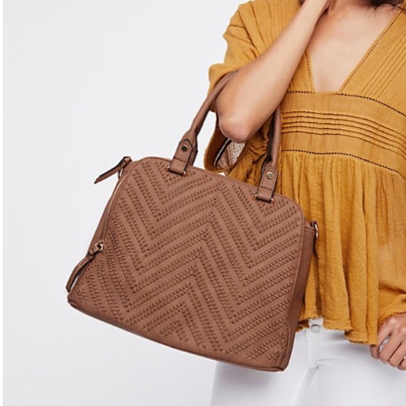 Free People Handbags - Free People Logan Woven Satchel Bag